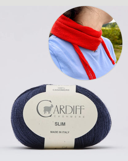 Morgennebel Scarf | minimalistically delicate made from Slim by Cardiff Cashmere