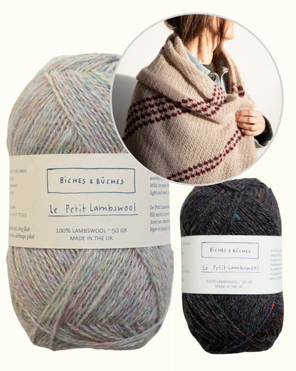 Morning Dust Scarf | enchanting cloth made from Le Petit Lambswool by Biches & Bûches