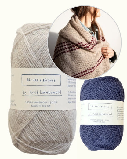 Morning Dust Scarf | enchanting cloth made from Le Petit Lambswool by Biches & Bûches