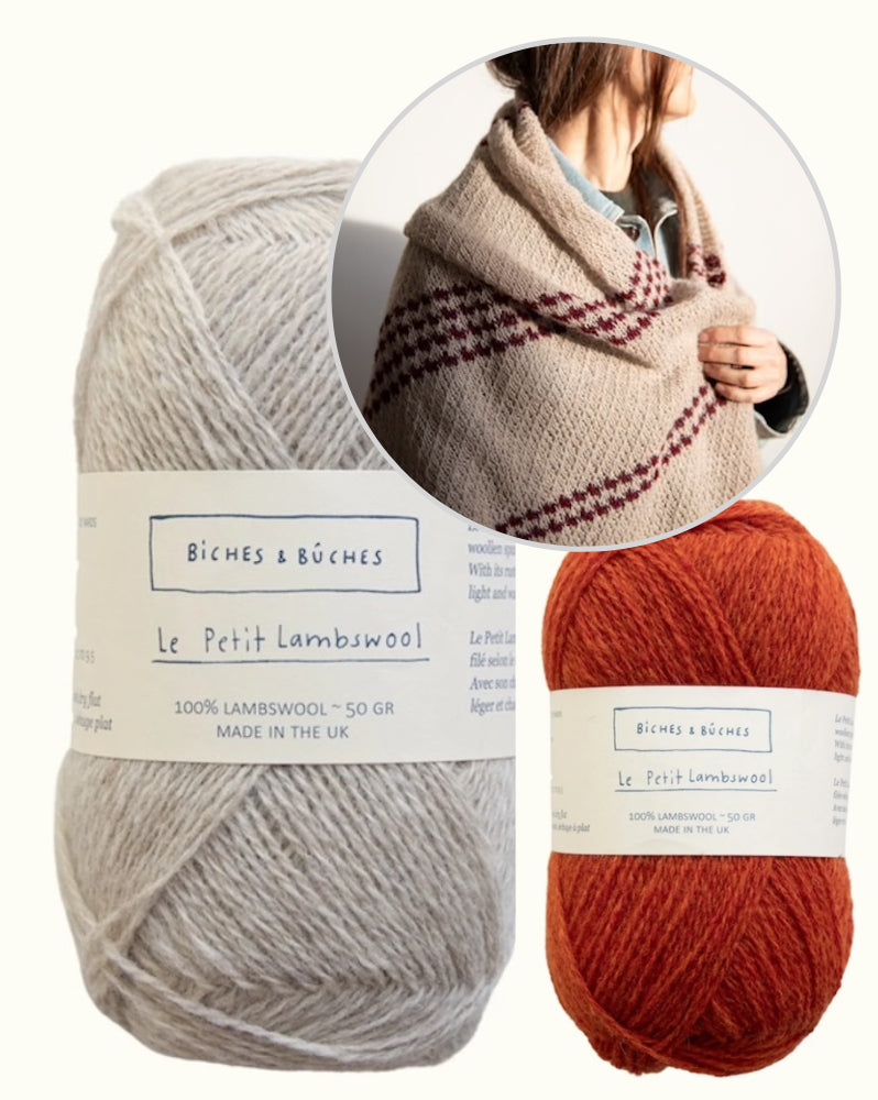 Morning Dust Scarf | enchanting cloth made from Le Petit Lambswool by Biches & Bûches