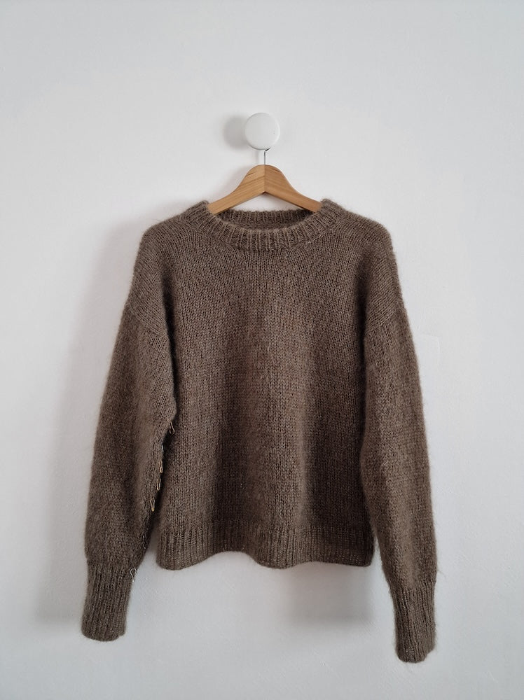 Moss Haven Sweater vin Woodlandsknits mit drei Fäden Tynn Silk Mohair von Sandnes Garn 4