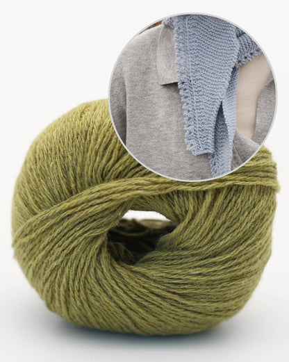 Mosse Mini Scarf | super easy mini scarf made from Alva Cashmere Revive by BC Garn