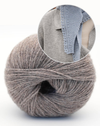 Mosse Mini Scarf | super easy mini scarf made from Alva Cashmere Revive by BC Garn