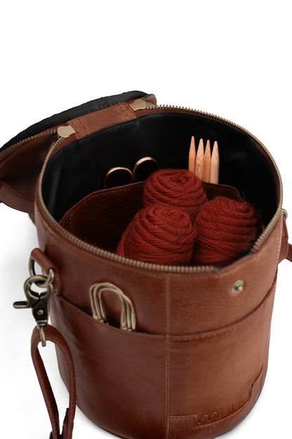 Saturn project bag | round with many compartments 