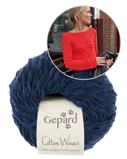 Wave Shirt | lässiges Shirt mit toller Textur aus Cottonwaves von Gepard Garn