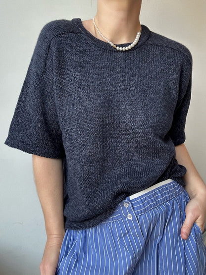 Tee No. 1 | Luxurious shirt with saddle shoulders made from Wild & Soft and Cashmere Lace by Gepard Garn