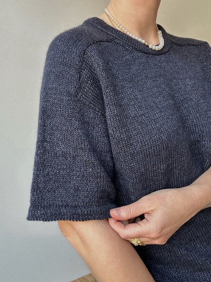 Tee No. 1 | Luxurious shirt with saddle shoulders made from Wild & Soft and Cashmere Lace by Gepard Garn