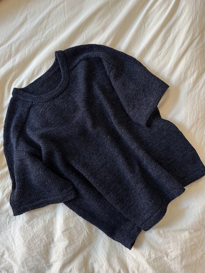 Tee No. 1 | Luxurious shirt with saddle shoulders made from Wild & Soft and Cashmere Lace by Gepard Garn