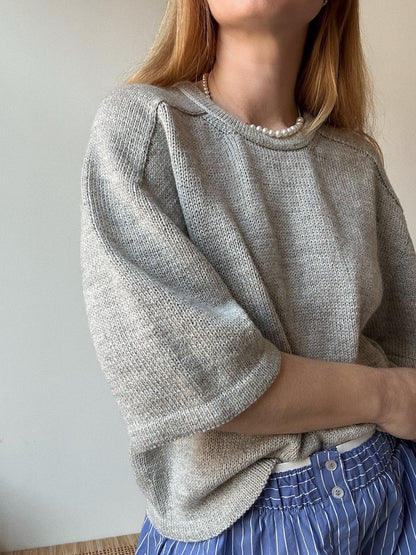 Tee No. 1 | Luxurious shirt with saddle shoulders made from Wild & Soft and Cashmere Lace by Gepard Garn