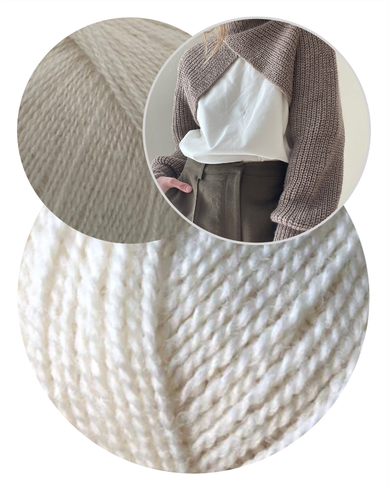 Aegyoknit Narae cropped Sweater mit Wild & Soft und Cashmere Lace von Gepard Garn 11