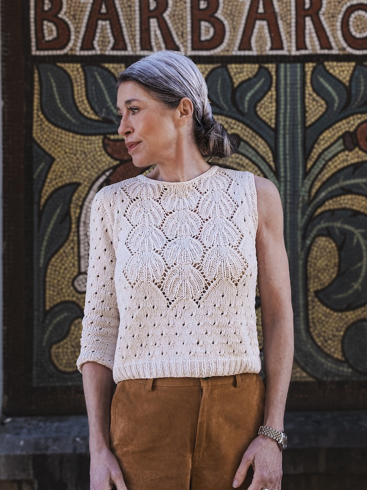 Chemise Yua | motif romantique en dentelle de Sandnes Garn