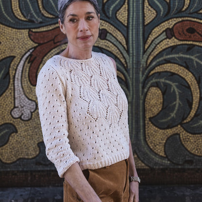 Chemise Yua | motif romantique en dentelle de Sandnes Garn