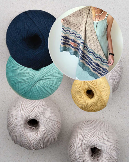 Against the current Shawl | flowing soft from Cumbria by Pascuali
