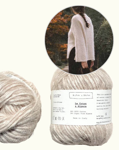 Nido Sweater | afslappet blød sweater af Le Coton & Alpaca fra Biches & Bûches