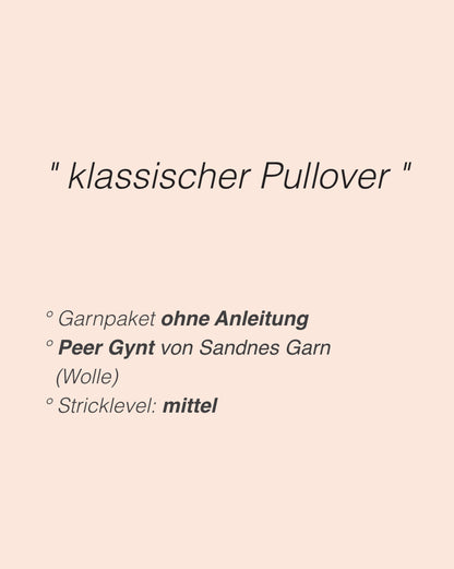 Niels Sweater Man | klassisch aus Peer Gynt von Sandnes Garn