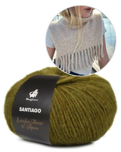 PetiteKnit Nora Neck einfädig mit Santiago von MAyflower Denmark 17