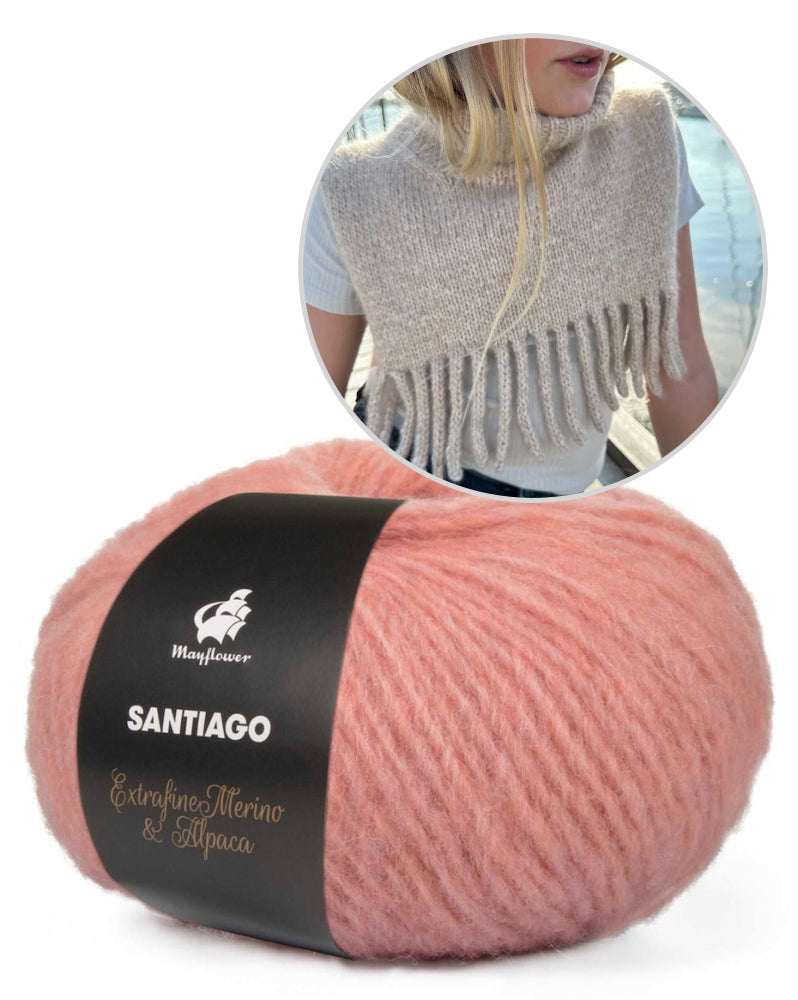 PetiteKnit Nora Neck einfädig mit Santiago von MAyflower Denmark 15