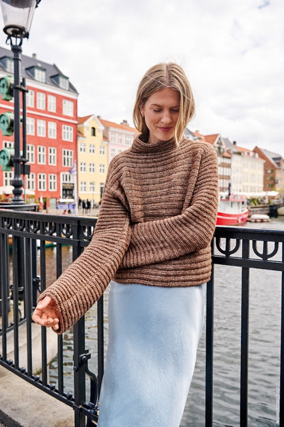 Lana Grossa Nordic Rippenpullover mit Natural Alpaca Pelo 1