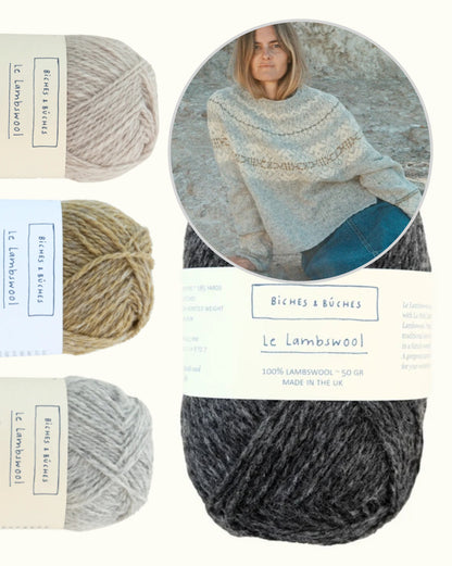 Norwegian Mountain Sweater | classic pattern in Le Lambswool by Biches & Bûches