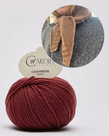 Note Bandana | lässig schlichtes Kaschmir Tuch aus Classic Cashmere von Cardiff