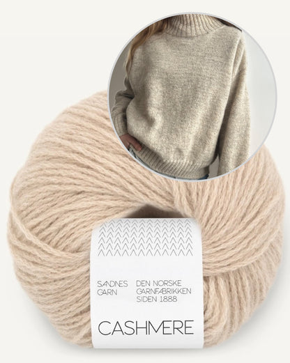 Note Sweater | kashmirpullover fra dine drømme med Cashmere fra Sandnes Garn
