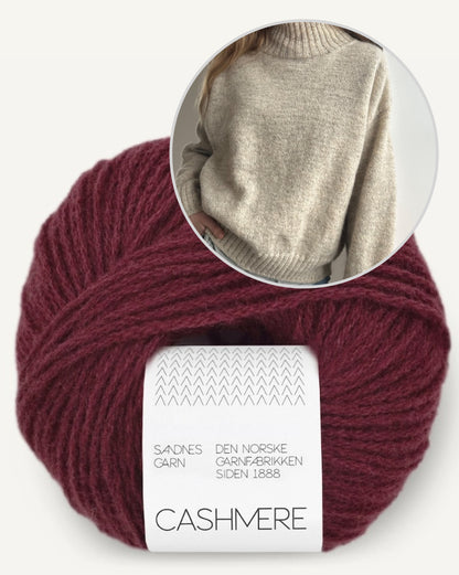 Note Sweater | kashmirpullover fra dine drømme med Cashmere fra Sandnes Garn