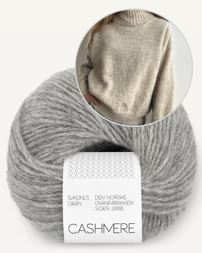 Note Sweater | kashmirpullover fra dine drømme med Cashmere fra Sandnes Garn