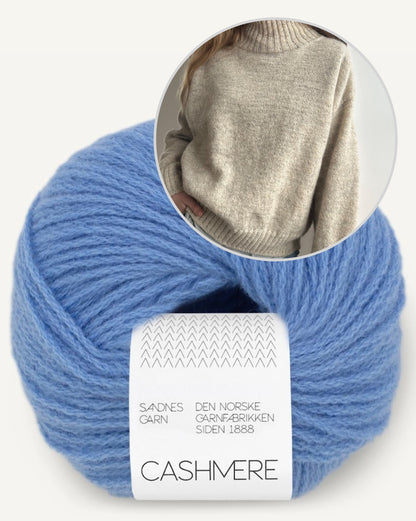 Note Sweater | kashmirpullover fra dine drømme med Cashmere fra Sandnes Garn
