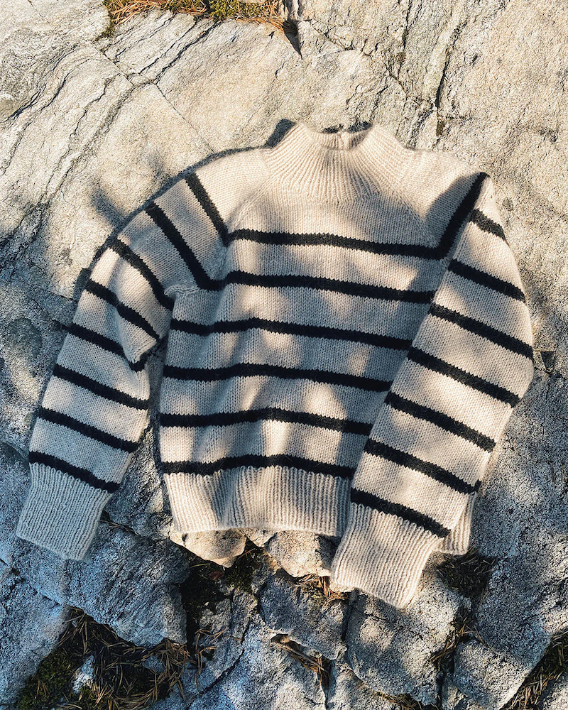 Novemberknits Sunde Winter Sweater mit Peer Gynt und Tynn Silk Mohair von Sandnes Garn 2