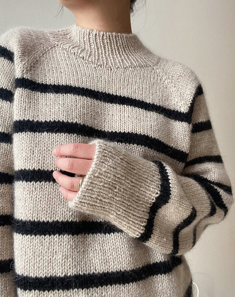 Novemberknits Sunde Winter Sweater mit Peer Gynt und Tynn Silk Mohair von Sandnes Garn 3