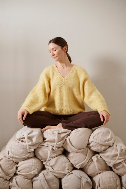 Solju Sweater | oversize Kuschelpullover aus Hehku und Wonder Wool 4-ply von Novita
