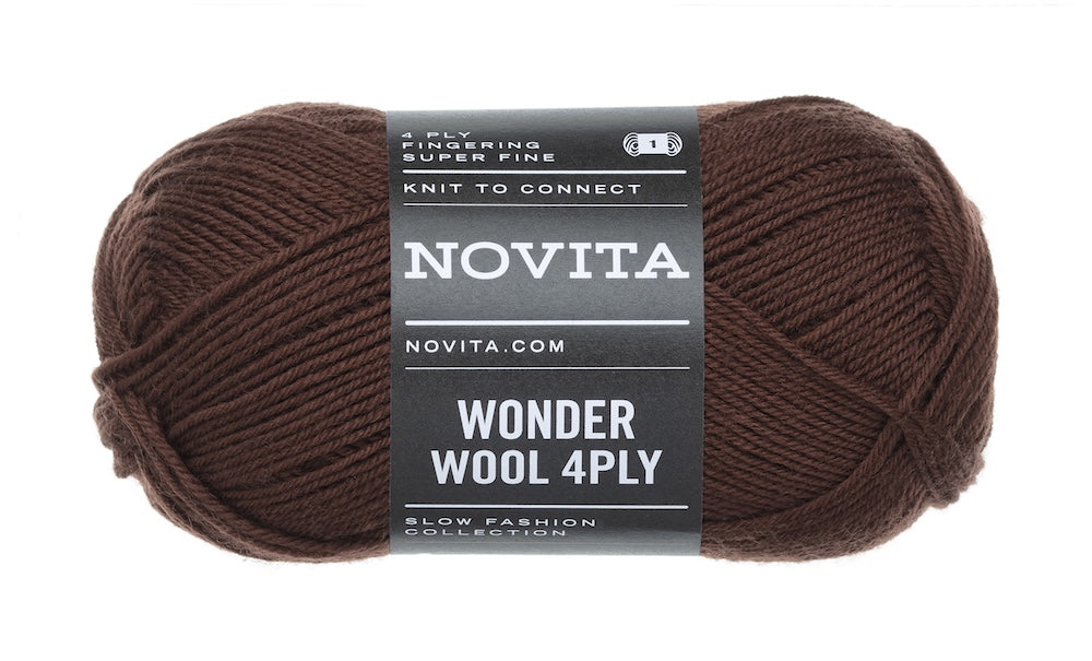 Novita Wonder Wool 4-ply Farbe cola 635