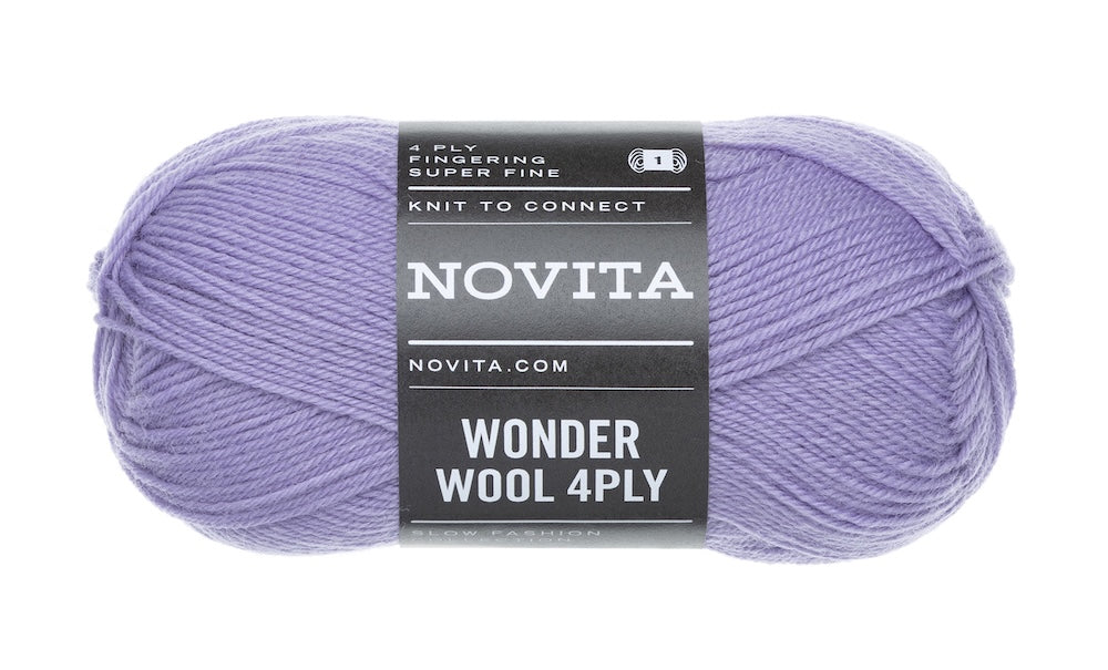 Novita Wonder Wool 4-ply Farbe flieder 730
