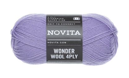 Novita Wonder Wool 4-ply Farbe flieder 730