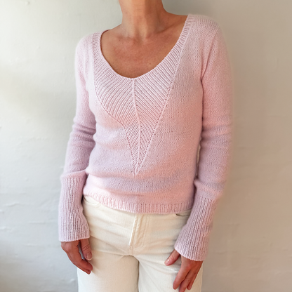 Arrow-pusero | erittäin imarteleva ja pehmeä, valmistettu Pascualin Cashmere 6/28 -langasta