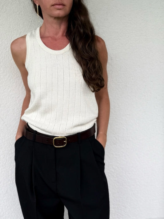 Pinstripe Tank | luftig zarte Streifen aus Pinta von Pascuali