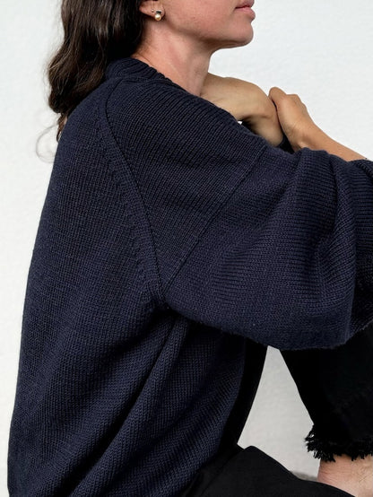 Refined Shoulder Sweater | casual ed elegante in Lovely Merino Treat di Rosy Green Wool