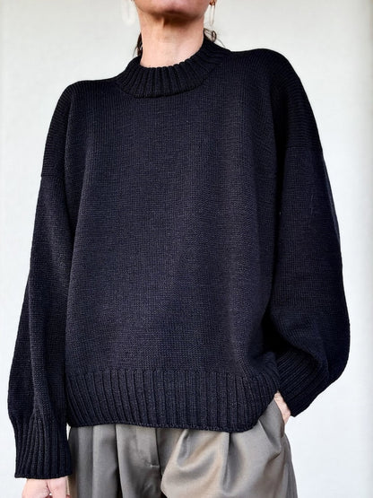 Refined Shoulder Sweater | casual ed elegante in Lovely Merino Treat di Rosy Green Wool