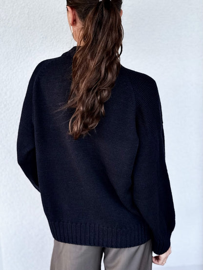 Refined Shoulder Sweater | casual ed elegante in Lovely Merino Treat di Rosy Green Wool