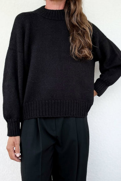 Refined Shoulder Sweater | casual ed elegante in Lovely Merino Treat di Rosy Green Wool