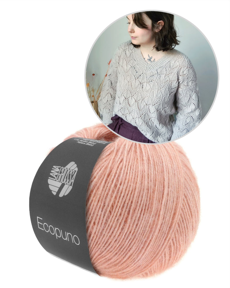 Audrey Borrego Oleander Sweater mit Ecopuno von Lana Grossa 20