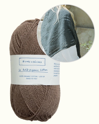 Olivia Shawl | Basic summer shawl made from Le Petit Organic Cotton by Biches & Bûches