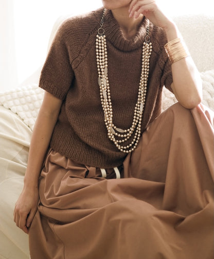 Olivia Slipover | avec de fines tresses en Prime de Cardiff Cashmere