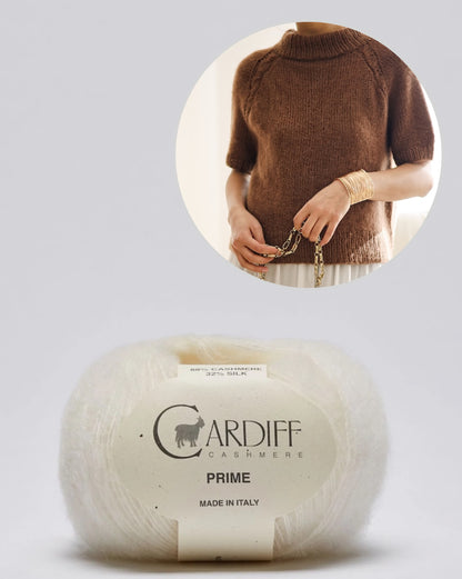 Olivia Slipover | avec de fines tresses en Prime de Cardiff Cashmere