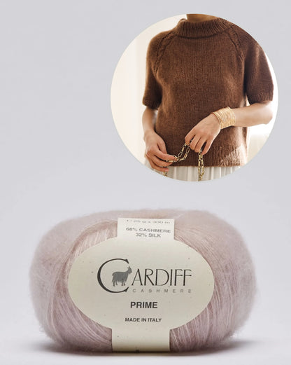 Olivia Slipover | avec de fines tresses en Prime de Cardiff Cashmere