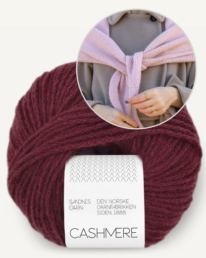 One More Row Tørklæde | super nem i Cashmere fra Sandnes Garn