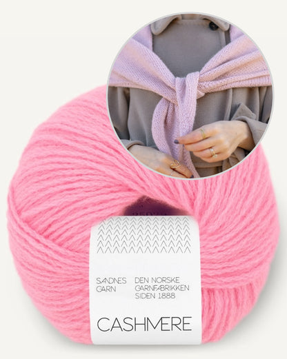 One More Row Tørklæde | super nem i Cashmere fra Sandnes Garn