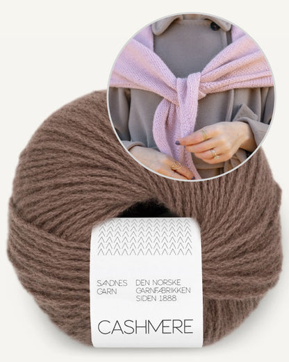 One More Row Tørklæde | super nem i Cashmere fra Sandnes Garn