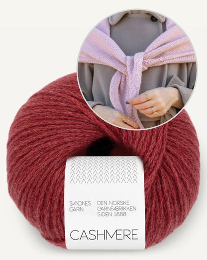 One More Row Tørklæde | super nem i Cashmere fra Sandnes Garn