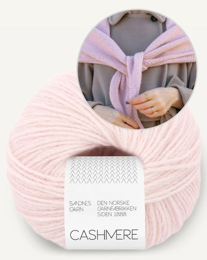One More Row Tørklæde | super nem i Cashmere fra Sandnes Garn